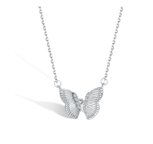 Brandy butterfly wings necklace