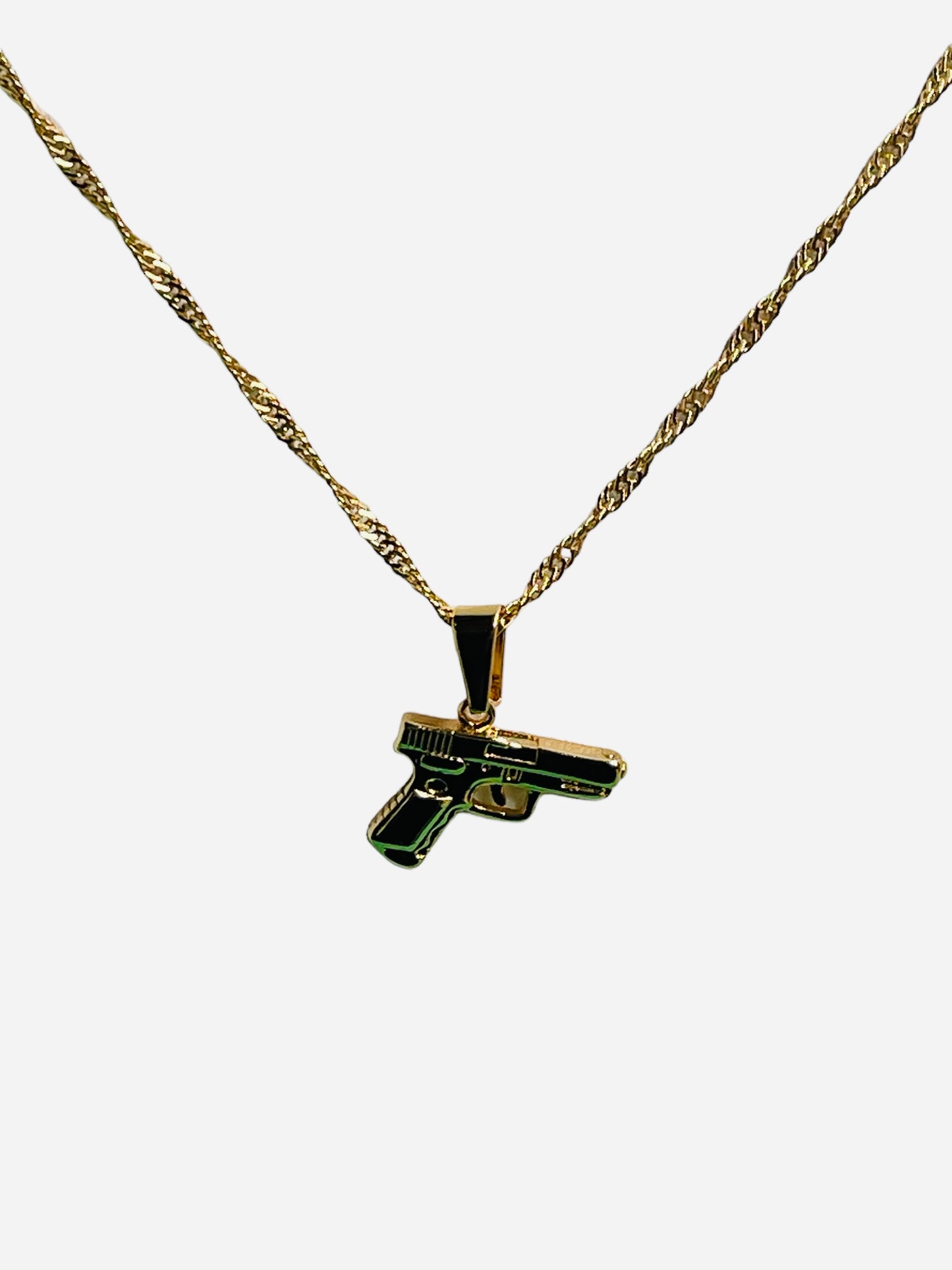 Tupac Gun Necklace