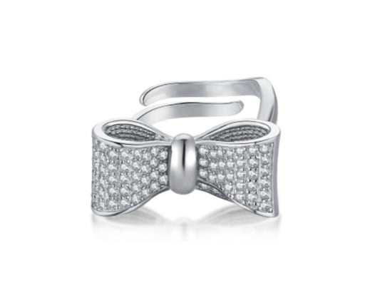 Kiki bow adjustable ring